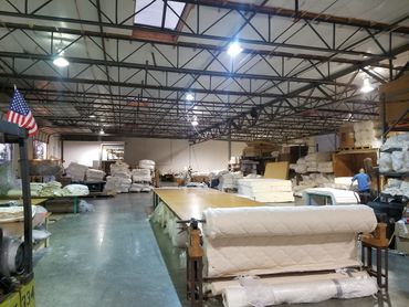 Natural organic latex mattress hand-made for adjustable hospital beds in the Electropedic factory