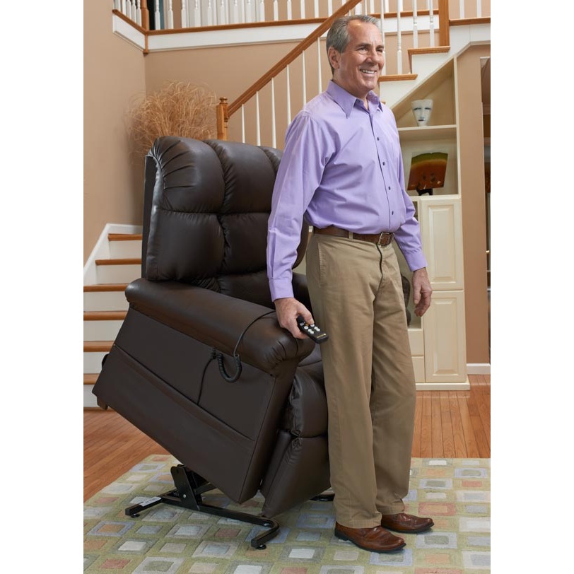 Electropedic los angeles seat leather reclining  lift chair recliners