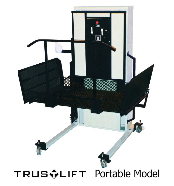 Vertical platform wheelchair porch lift installed at a home entry in Las Vegas - ELECTROPEDIC